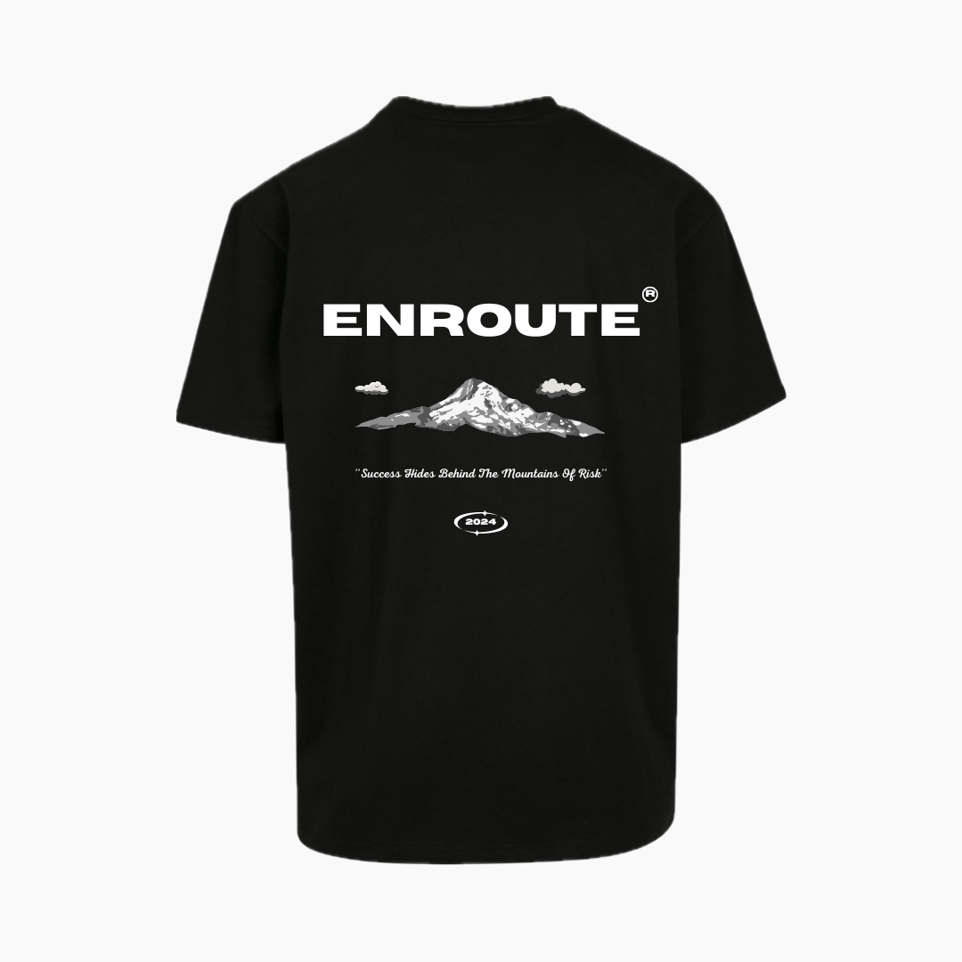 Mountain Oversized Tee - Black