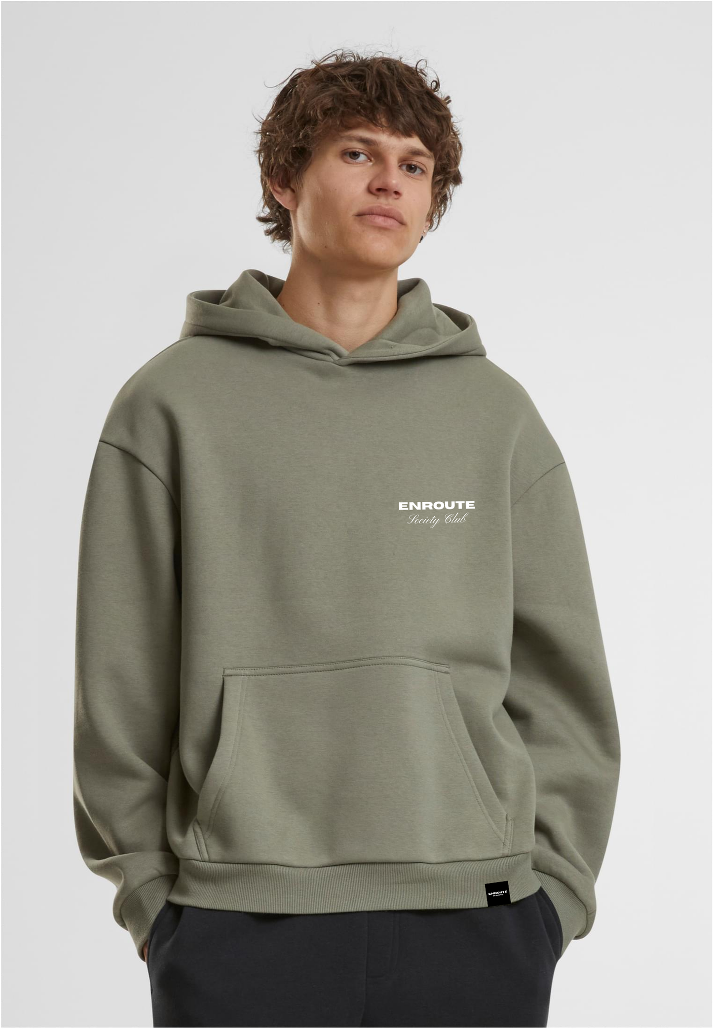 Society Club - Loose Fit Hoodie - Paleolive