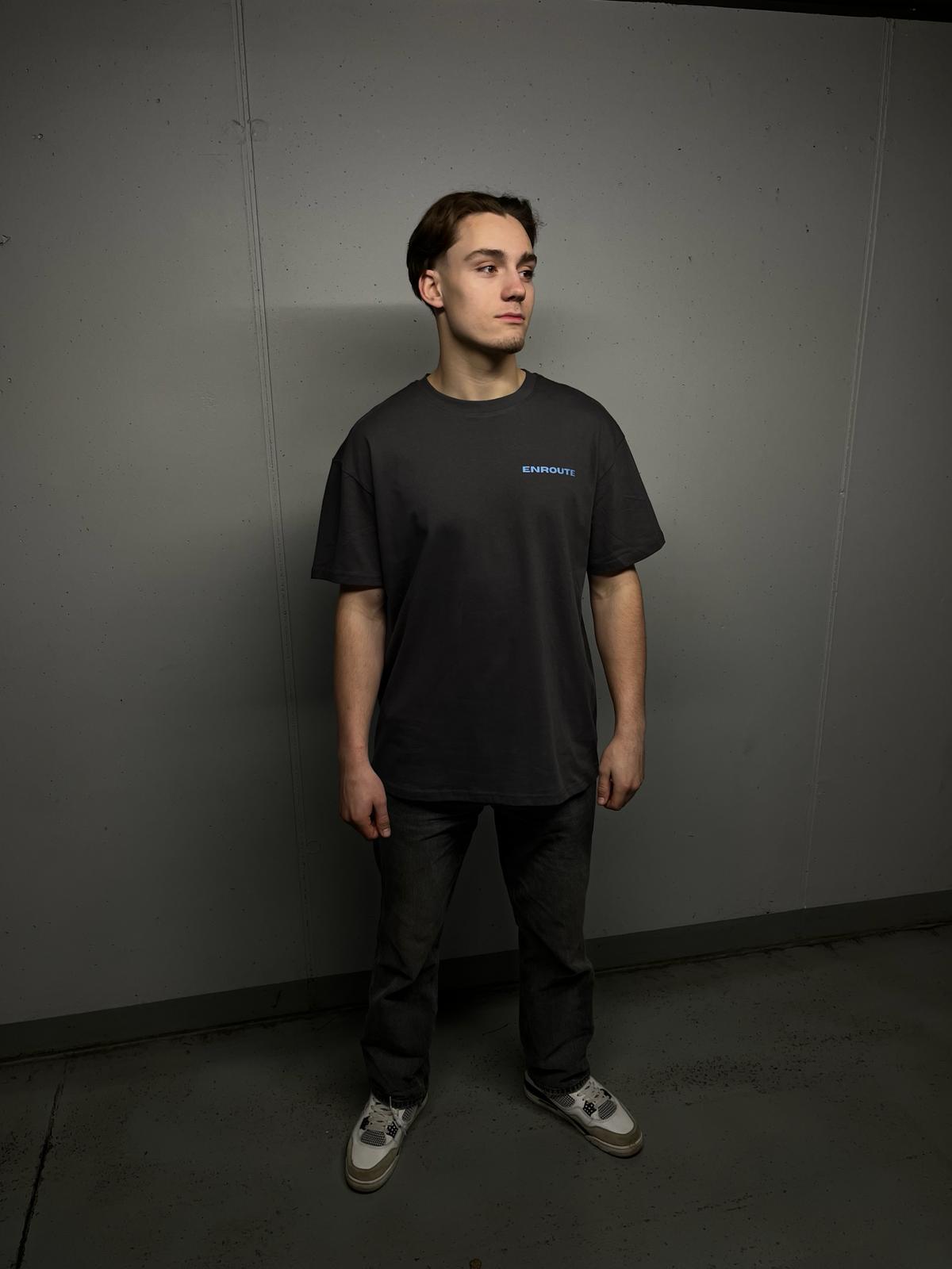 Road To Success - Oversized Tee - Dark Grey