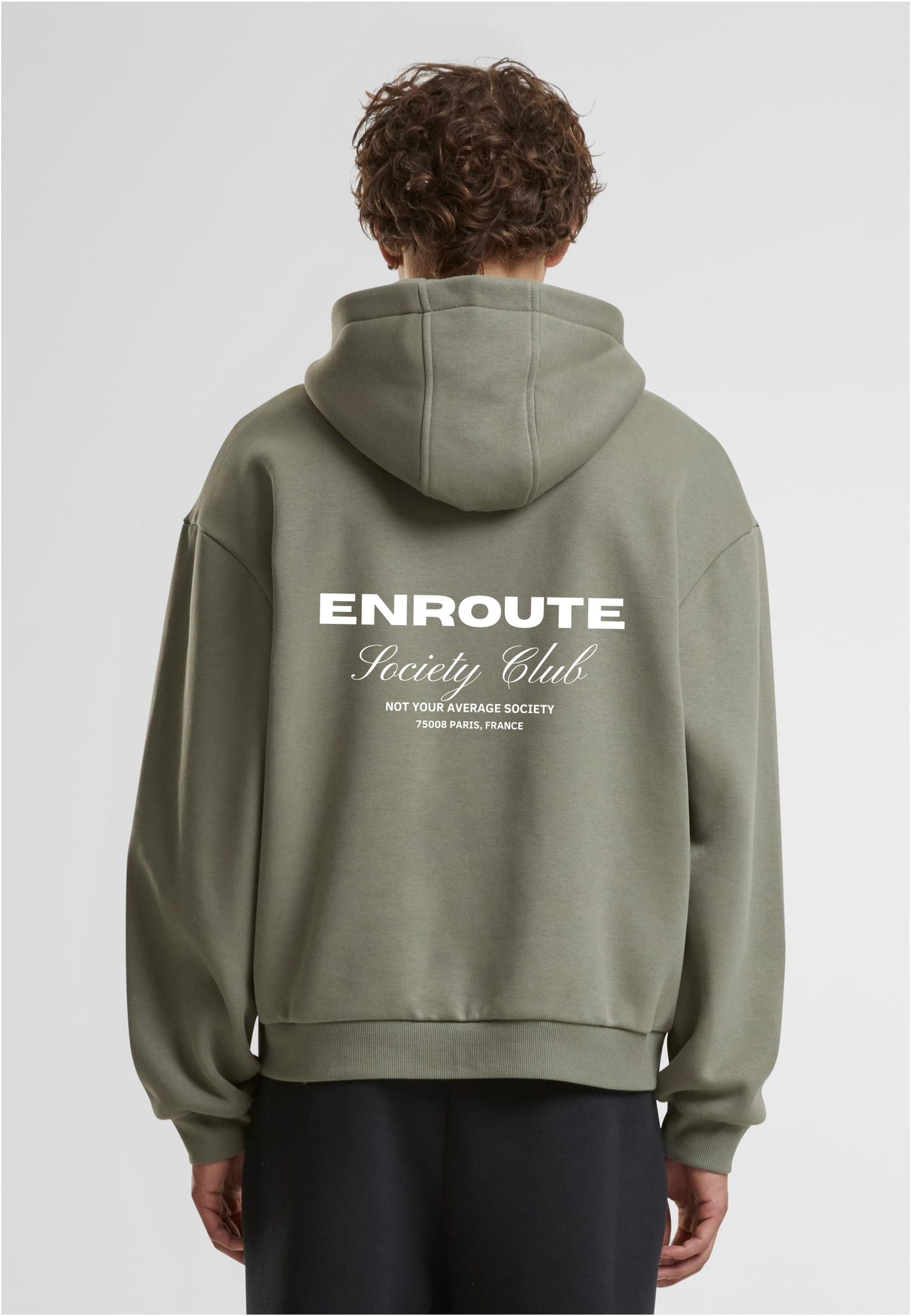 Society Club - Loose Fit Hoodie - Paleolive