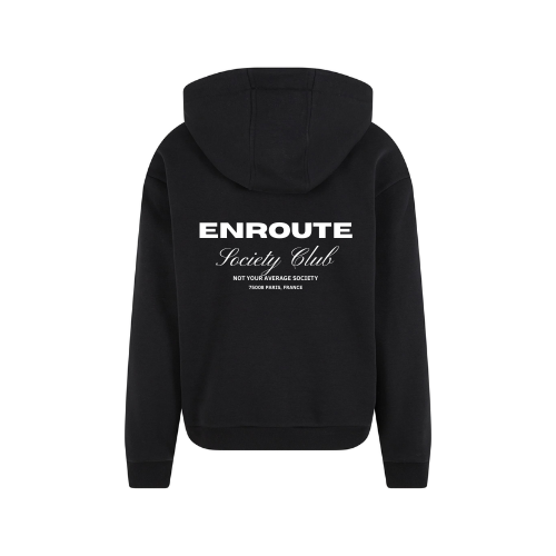 Society Club - Loose Fit Hoodie - Black