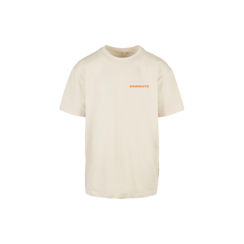 Road To Success - Oversized Tee - Sand/Orange