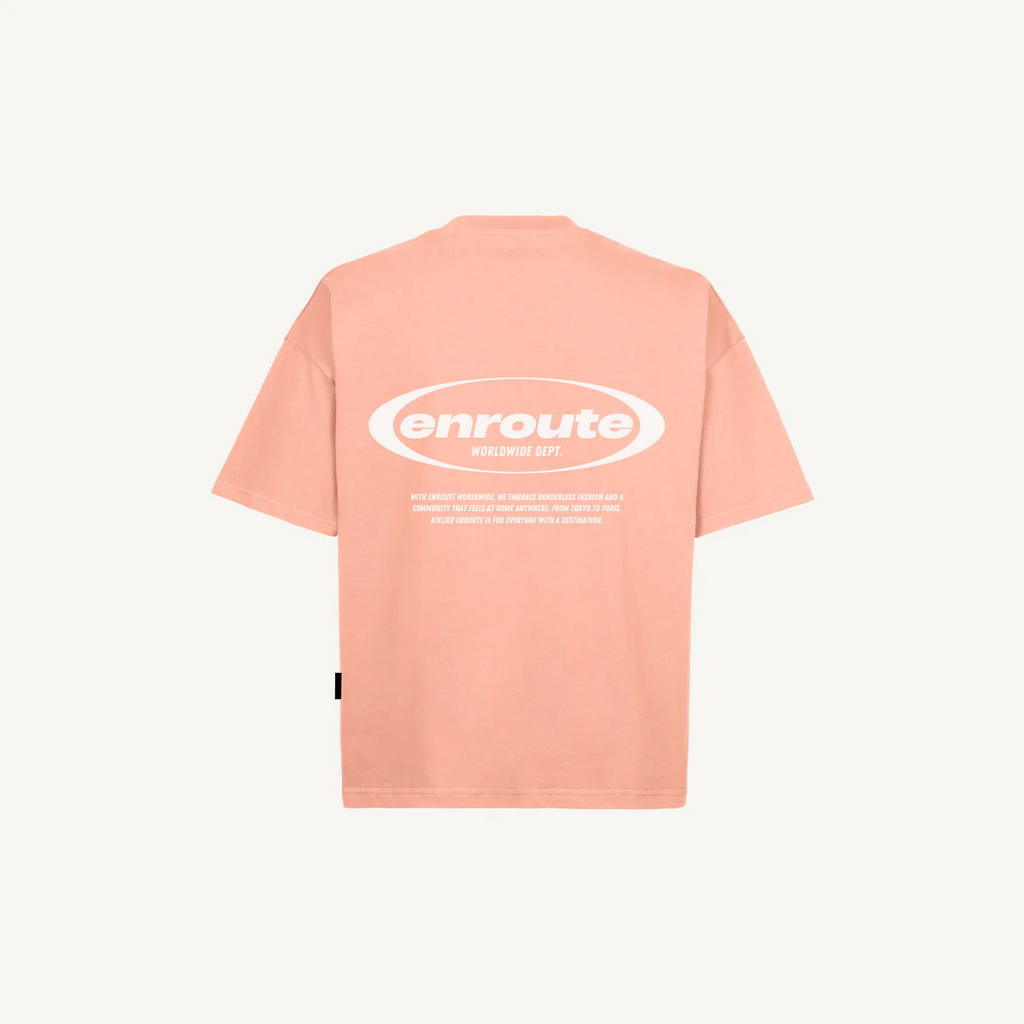 Worldwide Boxy Tee - Pink Clay