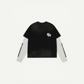 Unspoken Layered LS Tee - Dark Grey