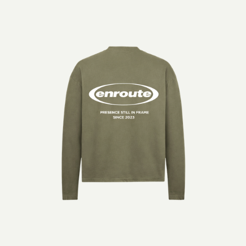 UNSPOKEN OVERSIZED BOXY LS TEE - VINTAGE GREEN